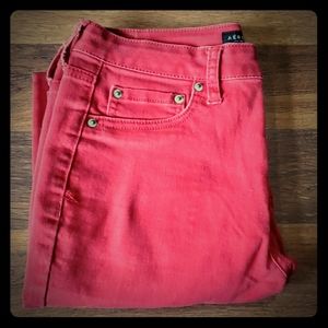 Red aeropostale high waisted jeggings